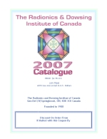 2007 Radionics Institute Catalogue